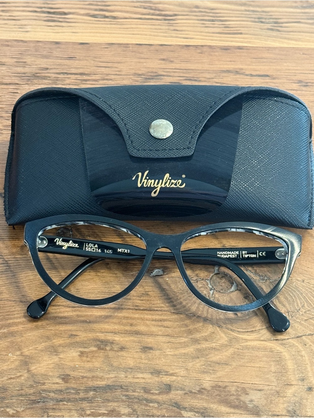 Vinylize Lola Black Eyeglasses